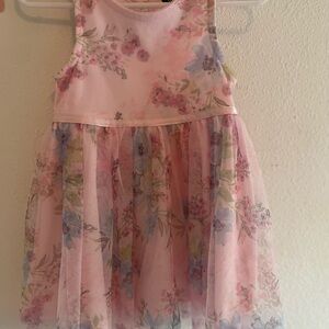 Lilt Pink Floral Kids Dress
